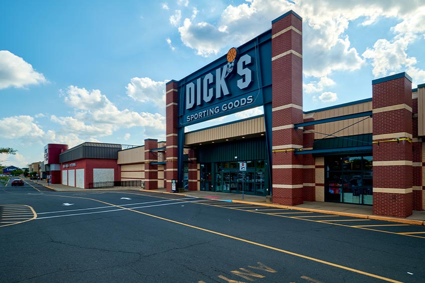 Dick's storefront at Brunswick Commons shopping center.