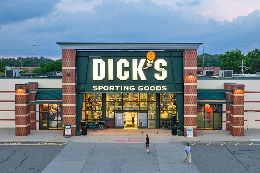 Dick's storefront at Hanover Commons shopping center.