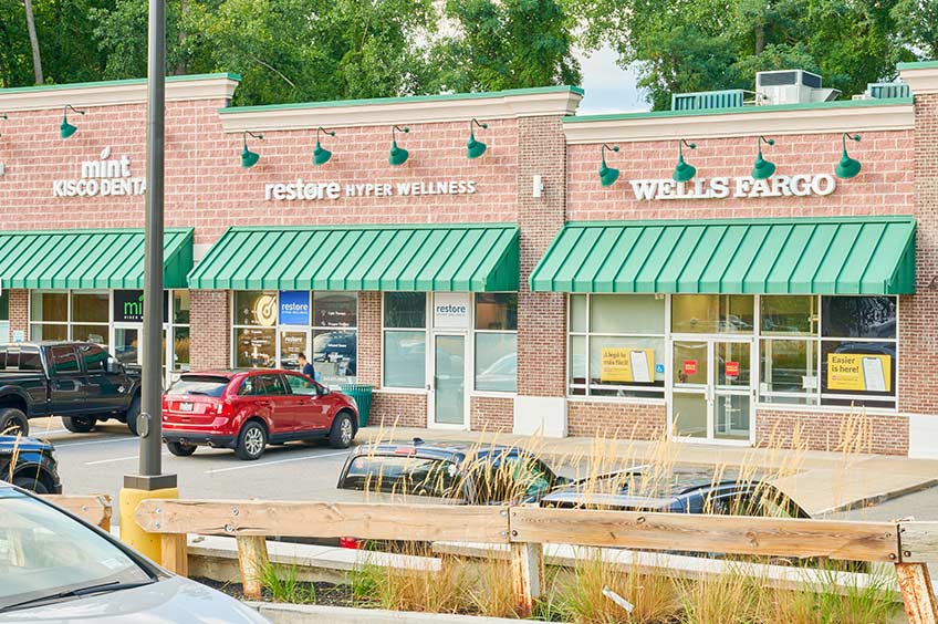 Storefront 1 at Mount Kisco Commons shopping center.