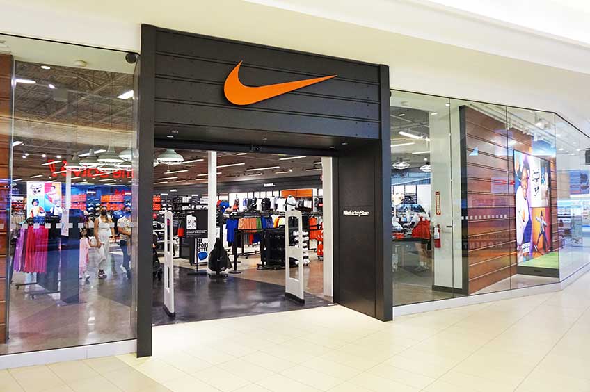 Nike storefront at The Outlets at Montehiedra.