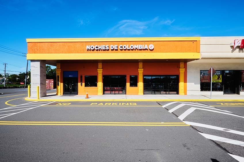 Storefront 2 at The Plaza at Woodbridge shopping center.