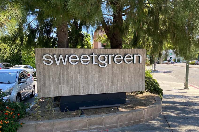 Sweetgreen storefront at Walnut Creek - Mt. Diablo shopping center.